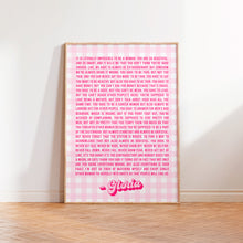 Load image into Gallery viewer, Gloria Monologue Print