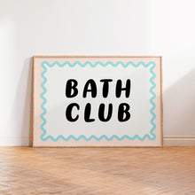 Load image into Gallery viewer, Bath Club Typography Print