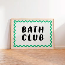 Load image into Gallery viewer, Bath Club Typography Print