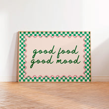 Load image into Gallery viewer, Good Food Good Mood Landscape Print