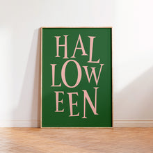 Load image into Gallery viewer, Halloween Typography Print