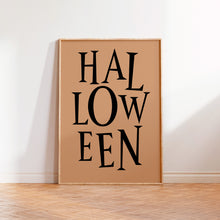 Load image into Gallery viewer, Halloween Typography Print
