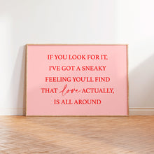 Load image into Gallery viewer, Love Actually Quote Print in Landscape