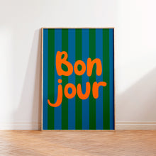 Load image into Gallery viewer, Bonjour Wall Art Print