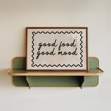 Load image into Gallery viewer, Good Food Good Mood Wavy Landscape Print