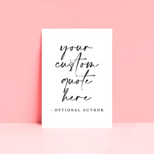 Load image into Gallery viewer, Personalised Fancy Script Print