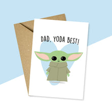 Load image into Gallery viewer, Dad Yoda Best Father's Day Card
