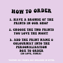 Load image into Gallery viewer, 2 x A4 Prints, Mix & Match Multibuy Offer