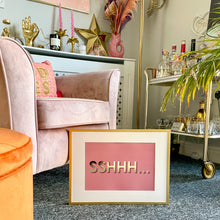 Load image into Gallery viewer, Sshhh... Gold Foil A4 Print