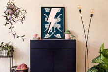 Load image into Gallery viewer, Lightning Bolt Leopard Wall Art Print