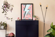 Load image into Gallery viewer, Lightning Bolt Leopard Wall Art Print
