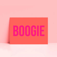 Load image into Gallery viewer, Boogie Dance Typography Wall Art Print