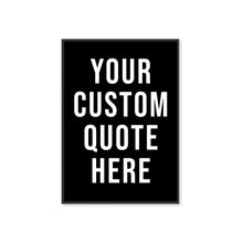 Load image into Gallery viewer, Personalised Typography Wall Art Print in Black and White