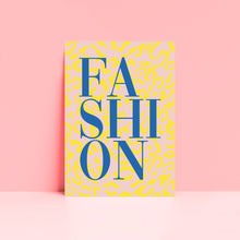 Load image into Gallery viewer, Fashion Leopard Print Typography Wall Art Print
