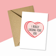 Load image into Gallery viewer, I Really Lucking Fove You Card