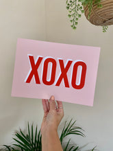 Load image into Gallery viewer, XOXO Typography Wall Art Print