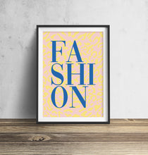 Load image into Gallery viewer, Fashion Leopard Print Typography Wall Art Print