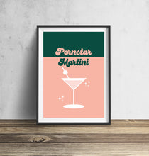Load image into Gallery viewer, Pornstar Passionfruit Martini Cocktail Pink Wall Art Print