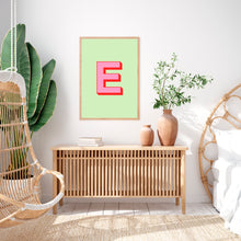 Load image into Gallery viewer, Personalised Initial Wall Art Print