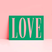Load image into Gallery viewer, Bold Love Typography Wall Print