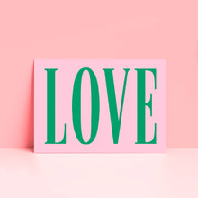 Load image into Gallery viewer, Bold Love Typography Wall Print