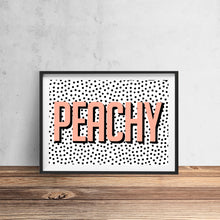 Load image into Gallery viewer, Peachy Typography Wall Art Print