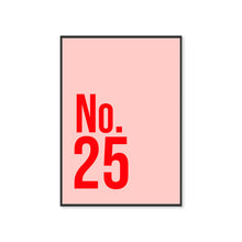 Load image into Gallery viewer, Personalised House Number Typography Wall Art Print