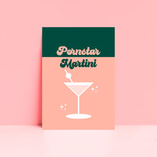 Load image into Gallery viewer, Pornstar Passionfruit Martini Cocktail Pink Wall Art Print
