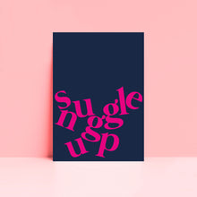 Load image into Gallery viewer, Snuggle Up Wall Art Print in Navy