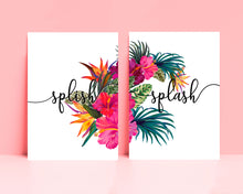 Load image into Gallery viewer, Splish Splash Wall Art Prints Set of 2