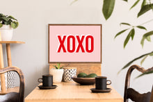 Load image into Gallery viewer, XOXO Typography Wall Art Print