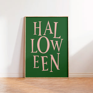 Halloween Typography Print