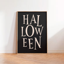 Load image into Gallery viewer, Halloween Typography Print
