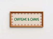 Load image into Gallery viewer, Caffeine &amp; Chaos Panoramic Print in Pink Green
