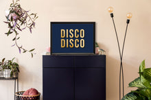 Load image into Gallery viewer, Disco Disco Typography Wall Art Print
