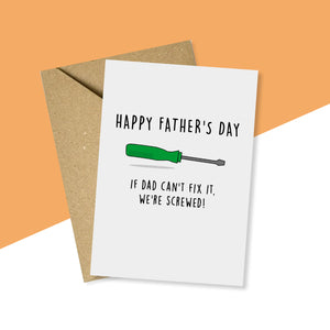 Funny DIY Father's Day Card For Dad