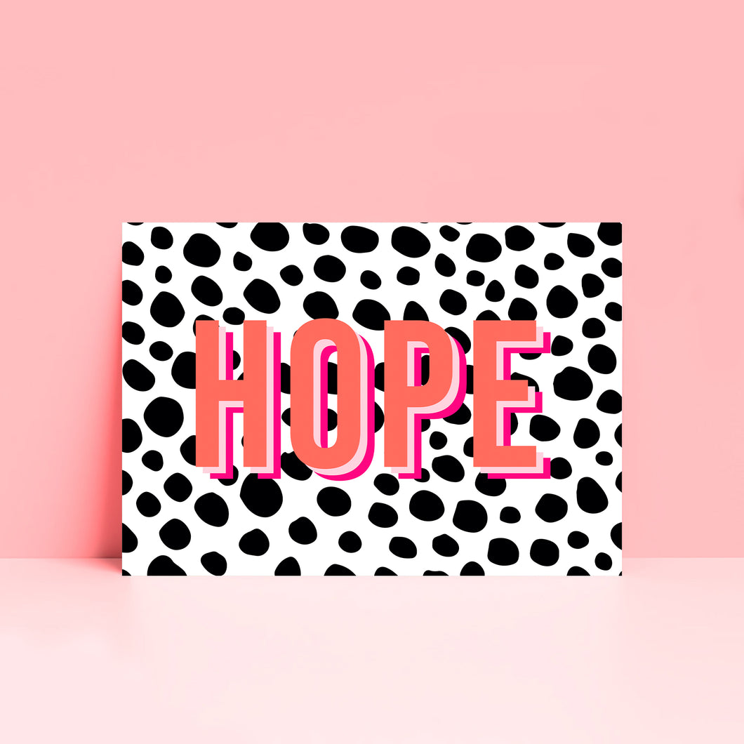Hope Typography Wall Art Print